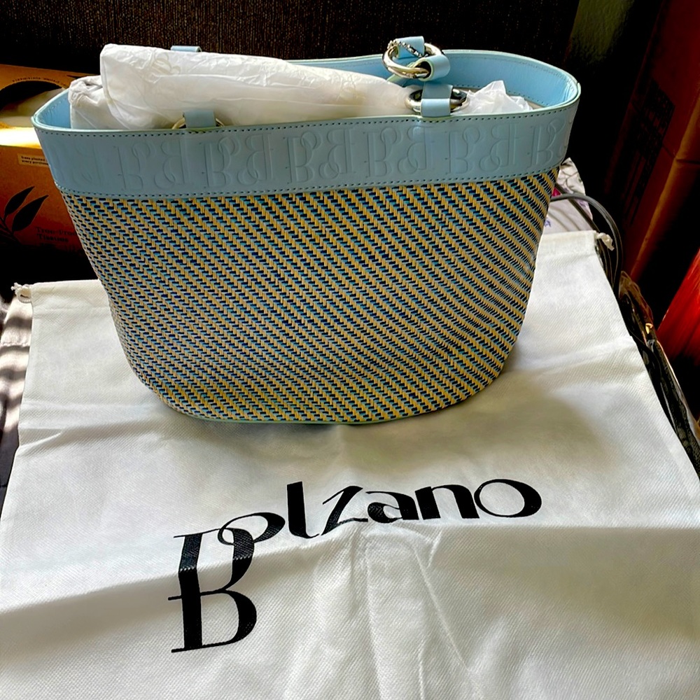Bolzano bag blue, and cream tweetsides